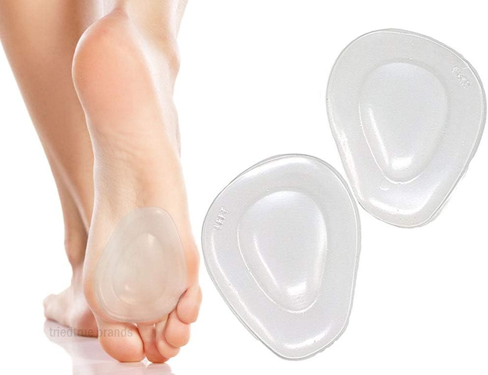 Metatarsal Pads/Ball of Foot Cushions for Men-Women-Runners-Diabetics-Metatarsiliga Gel Pads Adhere Firmly In Shoes Providing Pain Relief for Morton's Neuroma, Burning Sensations & More