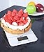 Pelisy Digital Food Scale Touch screen Kitchen Scale, Tempered Glass Surface, 11lb 5kg, White