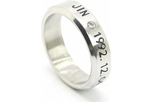 babyhealthy Ring Necklace Jungkook Jimin SUGA JHOPE JIN Titanium Rings Merchandise