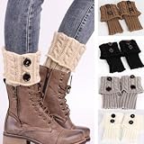 Clearance! E-Papaya 2016 Women's Buttons Leg Warmer Knit Boot Socks Topper Cuff