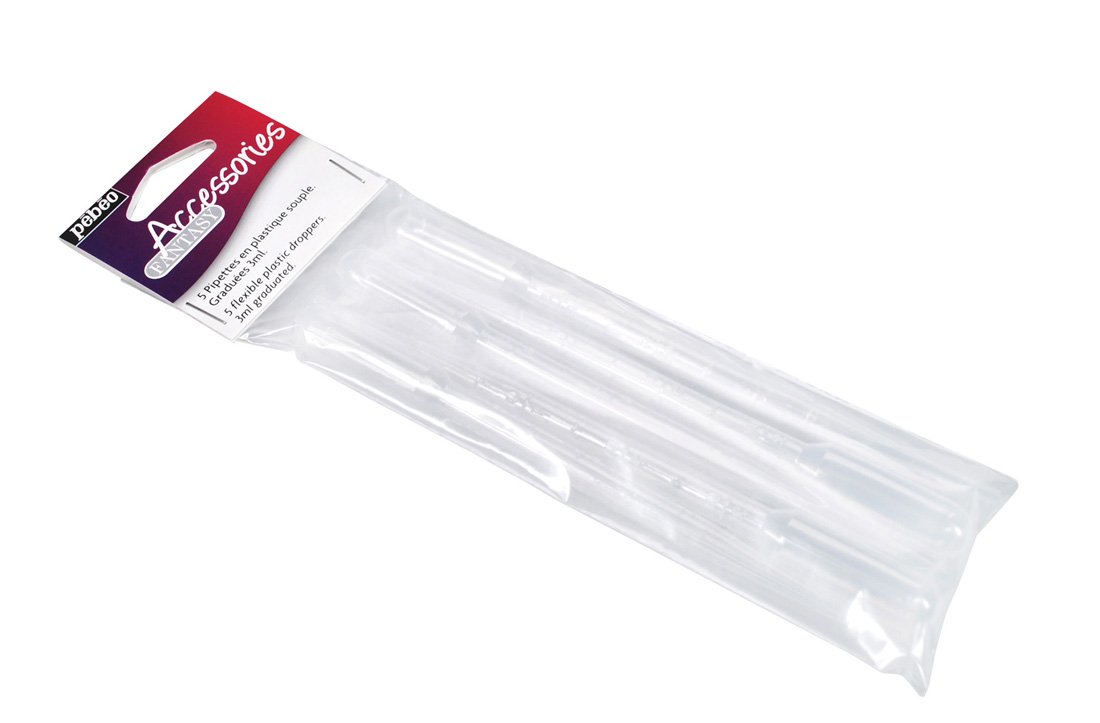 Pebeo 166301 Plastic pipette, set of 5