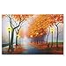 Collections Etc Autumn in The Park LED Lighted Canvas Wall Art