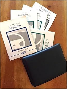 1999 Ford Explorer Owners Manual Ford Amazon Com Books