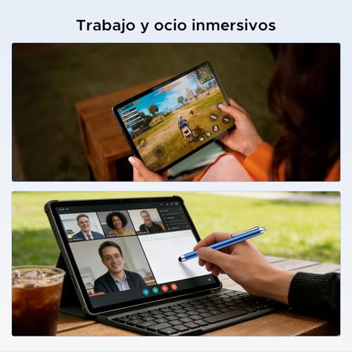Easerush P12 Pro Tablets 12 Pulgadas, 2.4K 120Hz & 4G Sim LTE, 48GB+256GB/2TB Gemini AI & 12000mAh/18W Tablet Android 16, T7300 Octa Core Tablet con Teclado, Quad Speakers/Widevine L1/Mouse/Funda