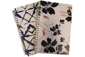 PlanAhead See It Bigger Telephone/Address Book; Large Print with Tabbed Pages (Blue Shibori - Images May Vary)