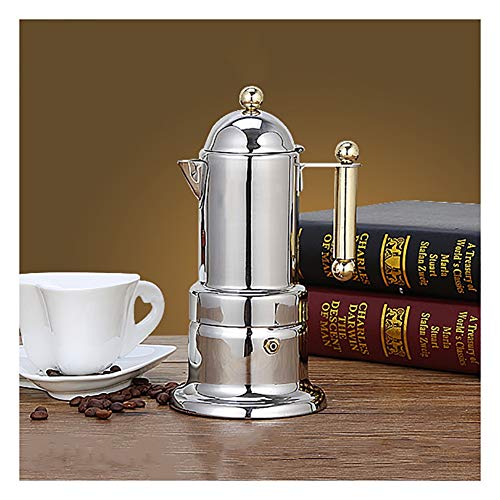 DYB Espressokocher Moka Topf Induktion Kaffee Topf Italian Style Moka Pot Kälte Brühkaffeemaschine Edelstahl Home…