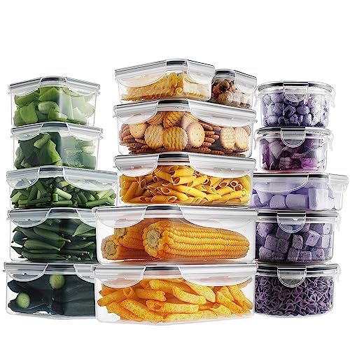 HOMBERKING 32 Pieces Food Storage Containers Set