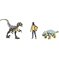 ​Jurassic World Camp Cretaceous Darius 3 Figure Storypack, Darius, Velociraptor Blue & Ankylosurus Bumpy, Authentic Decoration & Movable Joints, for Ages 4 & Up [Amazon Exclusive]