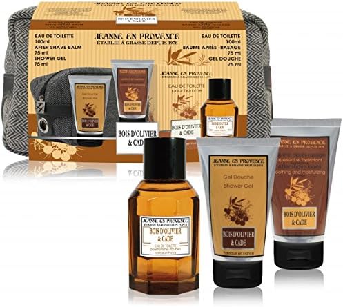 Olive Wood & Juniper Accessories and Toiletry Bag for Men (Bois d'Olvier & Cade)