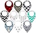 10-Pack Baby Bandana Drool Bibs for Drooling and Teething, 100% Organic Cotton, Soft and Absorbent, Hypoallergenic Unisex Bibs for Baby Boys & Girls - Baby Shower Gift Set by Ana Baby