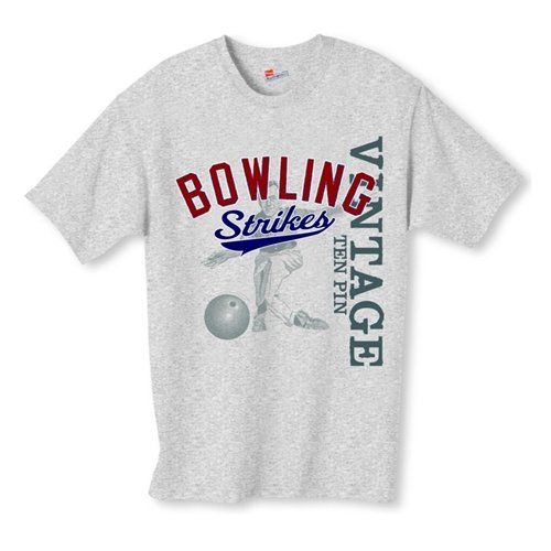 Bowling Strikes Vintage T-Shirt