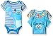 Disney Baby Boys' 3 Pack of Monsters Inc. Bodysuits, Blue, 3/6 Months