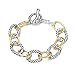UNY Bracelet Designer Brand Inspired Antique Women Jewelry Cable Wire Vintage Valentine (2 Tone)