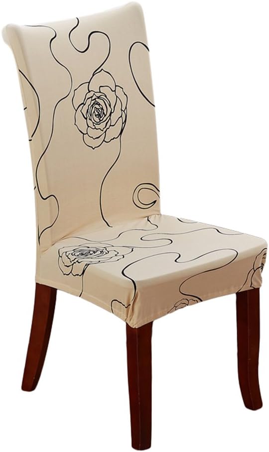 Dining Chair Cover, Greencolourful Simple Printing Universal Domestic Use Hotel Chair Cover for Kitchens/Offices/Party (D#)