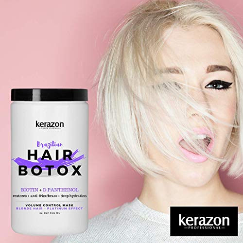 KERAZON Blonde Brazilian Hair Botox Treatment Purple Mask Platinum