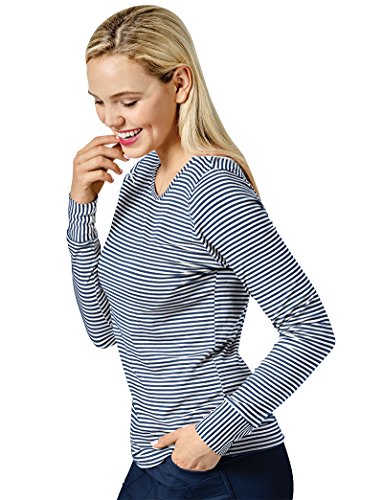 wonderwink striped shirt