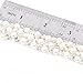 Rhinestone pearls thin wedding accessories sash belt white for bride bridesmaid