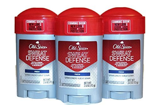 3 Pack Old Spice, Sweat Defense, Solid Stick Antiperspirant & Deodorant, Fresh Scent, 2.6-Oz. each 3 Pack Old Spice, Sweat Defense, Solid Stick Antiperspirant & Deodorant, Fresh Scent, 2.6-Oz. each