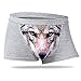 Sexy young tide funny Wolf U convex personality men's underwear underwear 3 d animal