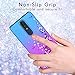 Nokia 3.1 Plus Case,W/[Tempered Glass Screen Protector] Glitter Bling Flowing Liquid Quicksand Waterfall Soft TPU Silicone Non-Slip Shockproof Bumper Protective Phone Case for Girls Women,Teal/Purple…