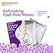 Genation Exfoliant Foot Peel Mask - All-Natural Antifungal Peeling Treatment For Soft Smooth Feet- Dead Skin & Callus Remover Repairs Cracked Rough Dry Soles & Heels (2 Pair) Lavender Scented
