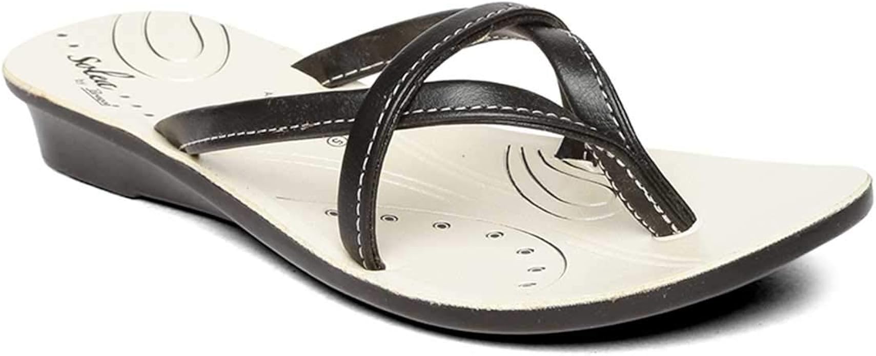 Buy PARAGON Women's Black Fashion Slippers 4 UK (35.5 EU