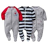 Gerber Sleep N' Play 3-6 Months Baby Boys Sports Outfits 3 Pack