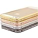 Change Luxury Crystal Rhinestone Diamond Bling Metal Case Cover Bumper for Iphone 5 5s (Rose Gold)