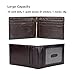 Onstro RFID Blocking Money Clip Grain Leather Wallet for Men Slim Front Pocket Bifold Coffee