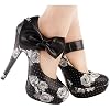 SHOW-STORY-Sexy-Ladies-Bow-Ankle-Strap-Stiletto-Platform-Pumps-ShoesLF30412