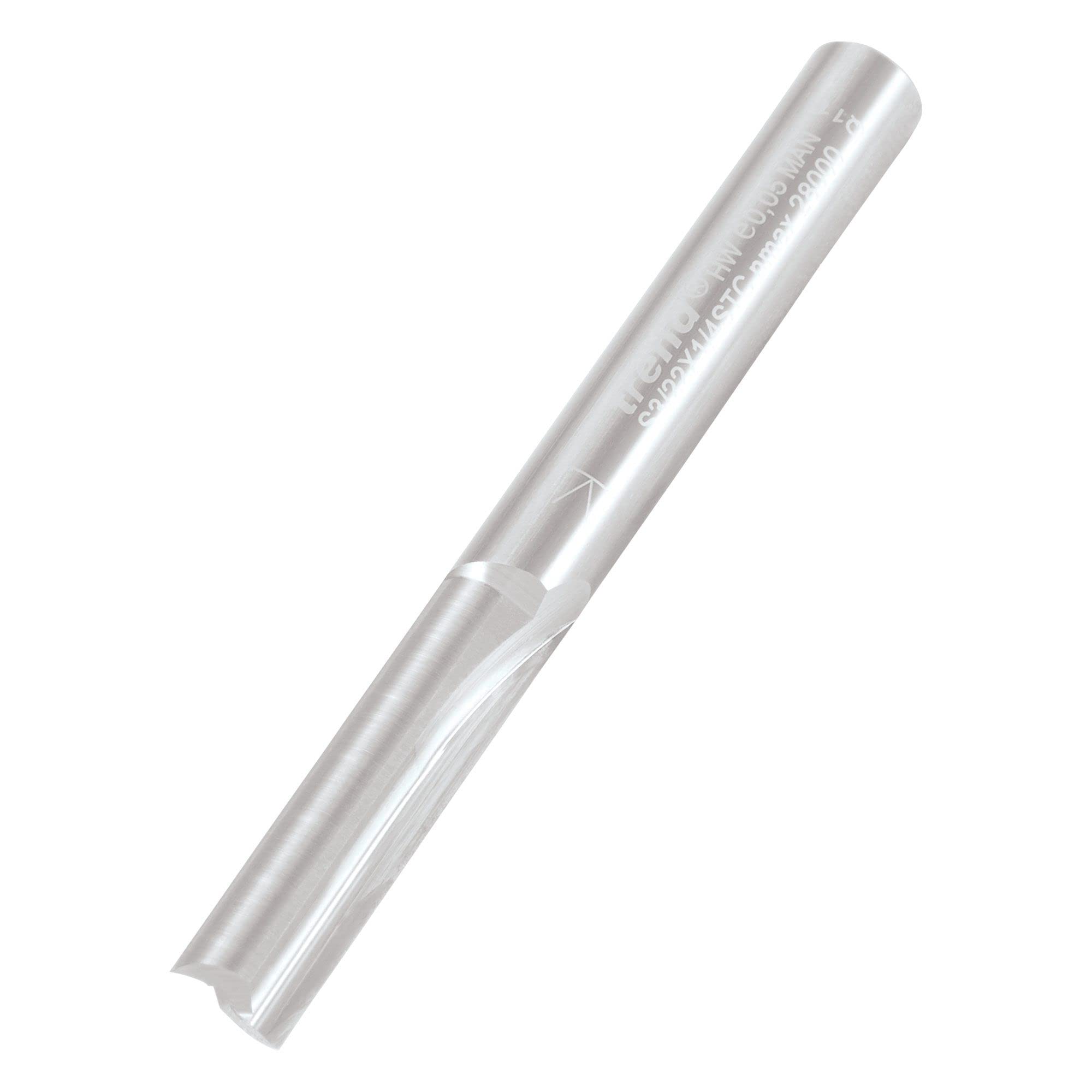 Trend Professional Straight Two Flute Cutter, 1/4 Inch Shank, 6.3mm Cut Diameter, Solid Tungsten Carbide, S3/22X1/4STC