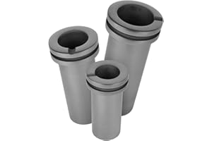 SHANGNIULU High Purity Graphite Crucible, 1kg Double Ring Graphite Crucible for Melting Metal Gold Silver Copper Aluminum, Smelting Furnace Metal Graphite Jewelry Casting Tools