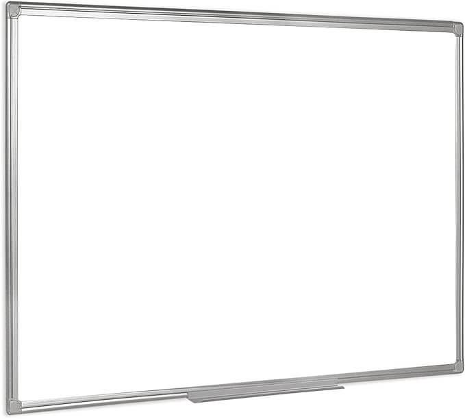 BiOffice 900 x 600mm Aluminium Finish Whiteboard Amazon.co