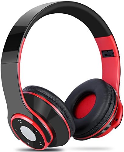 Bluetooth Headphones Over Ear, Yica Foldable Wireless Headset Headphone with Microphone for PC/Cell Phones/TV (Hi-Fi Stereo，EQ Heavy bass,SD card slot,FM Radio)