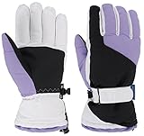 Simplicity Women's Waterproof 3M Thinsulate Winter Ski Gloves