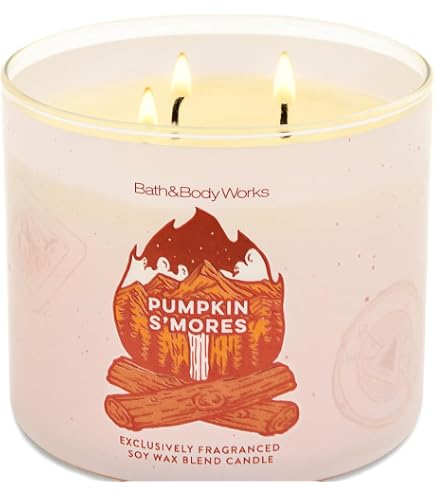 Vela perfumada de 3 pavios Bath & Body Works em vela de inverno