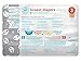 Honest Baby Diapers, Pandas, Size 3 (136 Count)