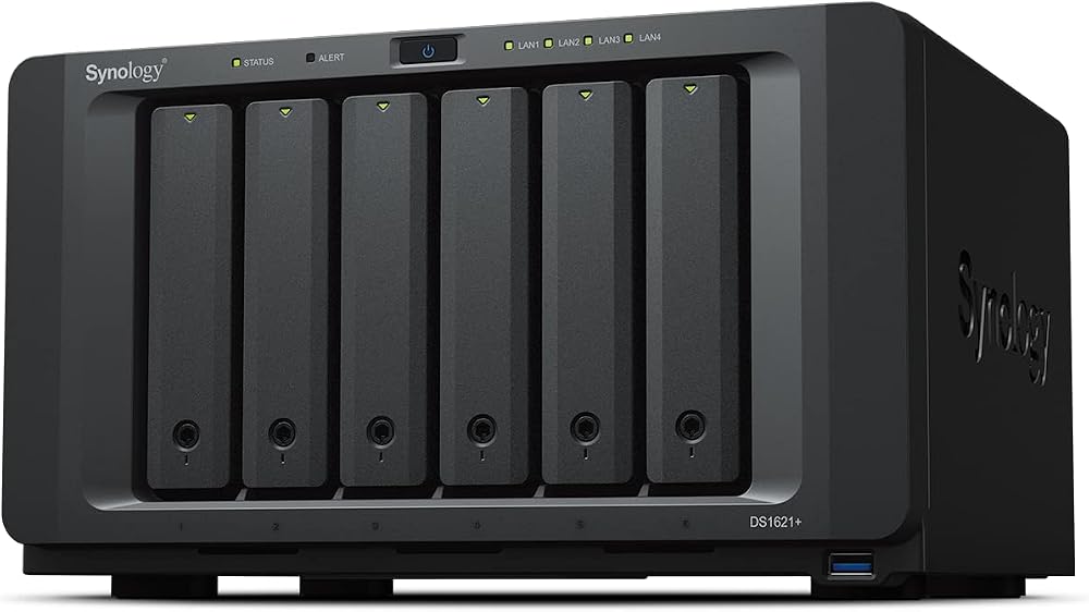 Synology DS1621+ 48TB 6 Bay NAS 6x 8TB WD Red Plus Drives Desktop