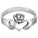 ELYA Stainless Steel Irish Claddagh Ring - Size 6