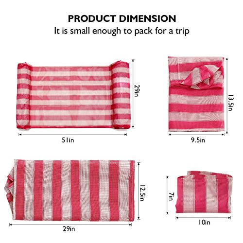 image for RuiM Water Float Hammock Premium Swimming  Pool Lounger 4-in-1 Multi-P