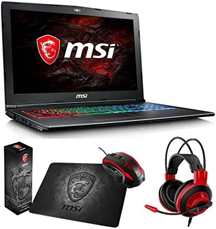 MSI GF62 7RE-1452 (i7-7700HQ, 16GB RAM, 250GB SATA SSD + 1TB HDD, NVIDIA GTX 1050Ti 4GB, 15.6" Full HD, Windows 10) Gaming Notebook