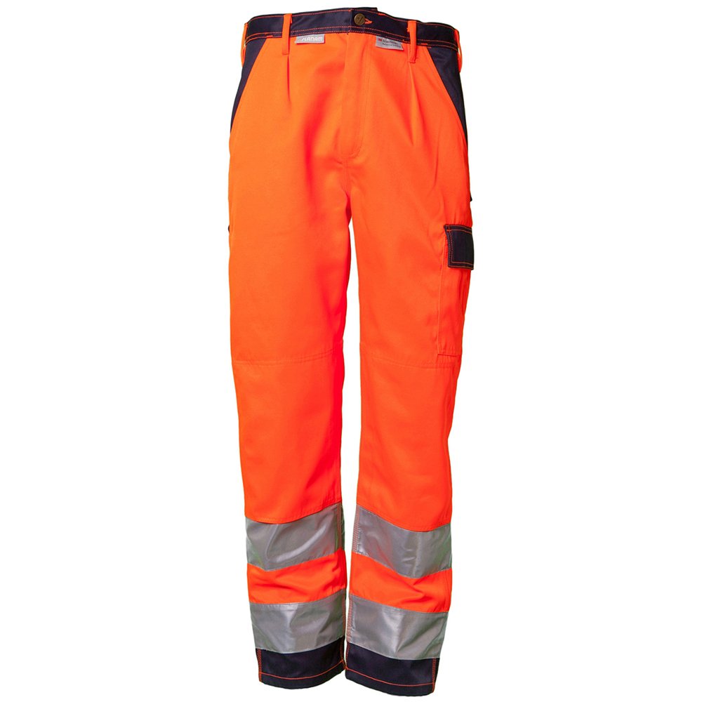 Planam 2016110 Size 110 "High Visible" Trousers - Orange/Marine Blue