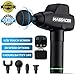 Muscle Massager, Massage Gun 20 Adjustable Speeds Rechargeable Cordless Handheld Deep Tissue Percussion Muscle Massager with 4 Replaceable Massage Heads, Touch Screen and Portable Bag for Athletes