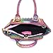 CMK Trendy Kids My First Shinny Glitter Rainbow Purse for Little Girls Toddlers Mini Tote with Poms (80003_Rainbow), Small