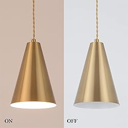 Gold Plug In Pendant Light,Hanging Lights With Plug