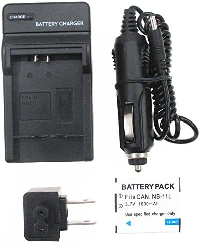 JIOOYEE Battery + Charger For Canon PowerShot A2500 A3400IS A3500IS A4000IS Digital Camera