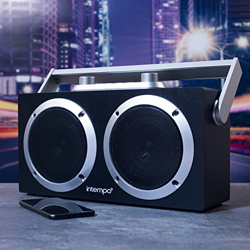 intempo ee1925sil retro blaster speaker