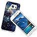 S6 Active Case Galaxy, Samsung Galaxy S6 Active Case Soft Flexible Silicone TPU Rubber Colorful Sky Space Stars Galaxy View