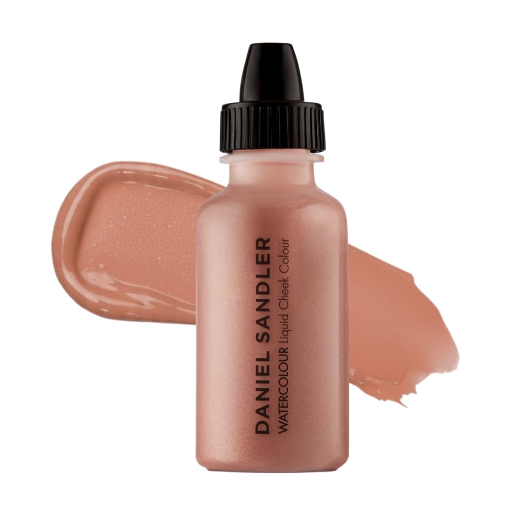 Daniel Sandler WATERCOLOUR LIQUID ILLUMINATOR 'ELEGANCE' 15ml – Liquid Shimmer Makeup, Highlighter – Oil-Free, Lightweight, Buildable & Long-Lasting for Cheeks, Lips & Eyes