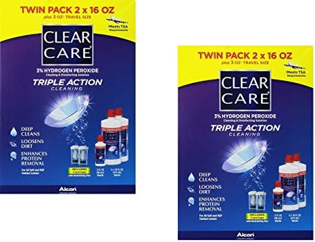 Clear Care Cleaning &amp; Disinfecting Solution (2 X 16fl Oz Packs) (2 Twin Pack)